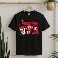 Funny Halloween Let's Watch Horror Movies Theater Food T-Shirt thumb 2