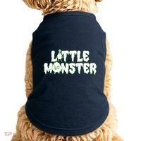 Funny Halloween Little Monster Doggie Tank thumb 0
