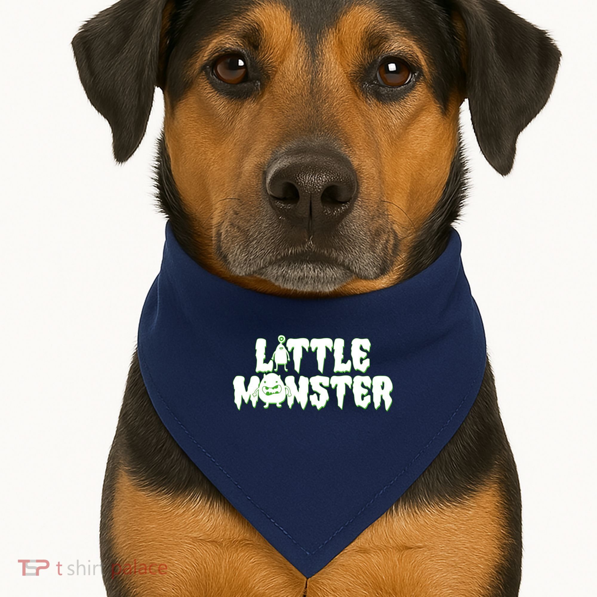 Funny Halloween Little Monster USA-Made Doggie Bandana