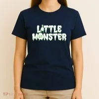 Funny Halloween Little Monster T-Shirt thumb 4