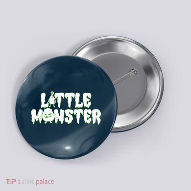 Funny Halloween Little Monster Button