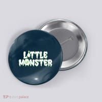 Funny Halloween Little Monster Button thumb 0