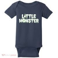 Funny Halloween Little Monster Baby Bodysuit thumb 0