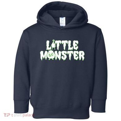 Funny Halloween Little Monster Toddler Hoodie
