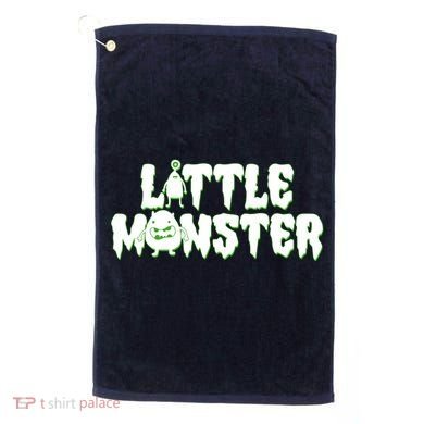 Funny Halloween Little Monster Golf Towel