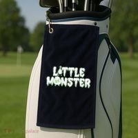 Funny Halloween Little Monster Golf Towel thumb 2