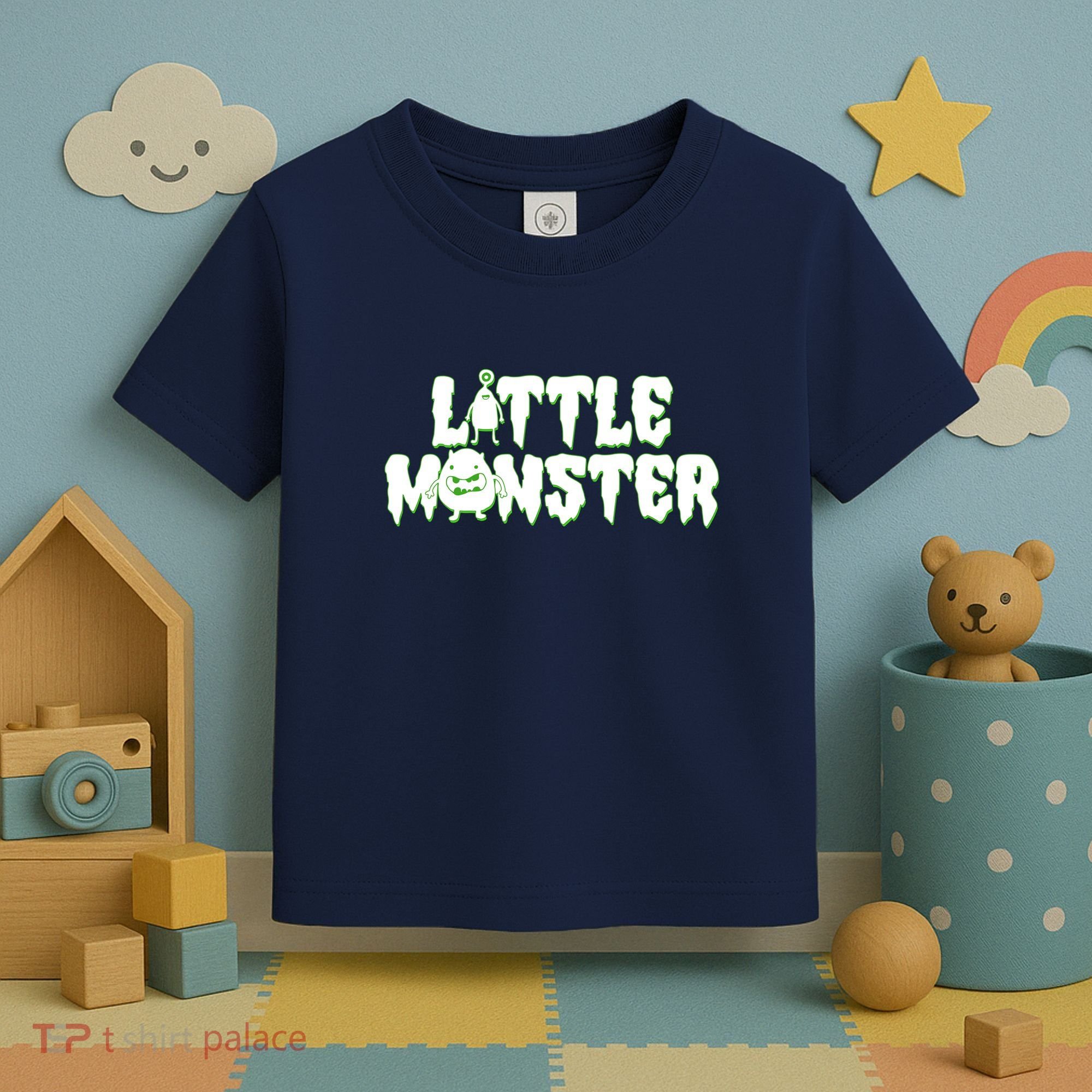 Funny Halloween Little Monster Toddler T-Shirt