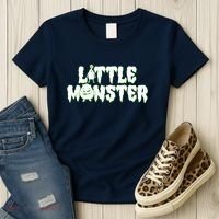 Funny Halloween Little Monster Women's T-Shirt thumb 3