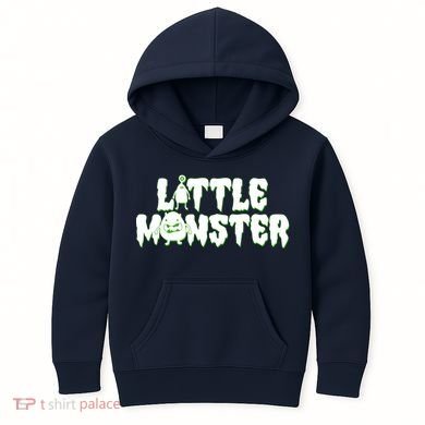 Funny Halloween Little Monster Kids Hoodie
