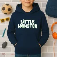 Funny Halloween Little Monster Kids Hoodie thumb 2