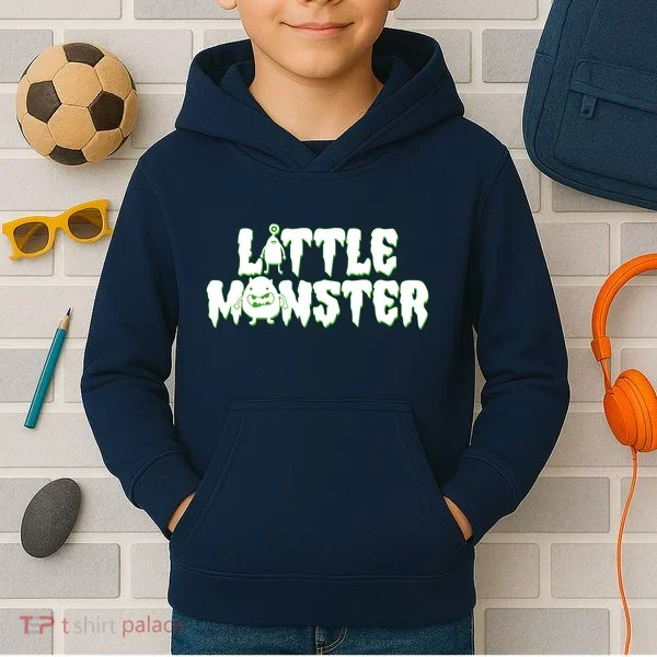 Funny Halloween Little Monster Kids Hoodie