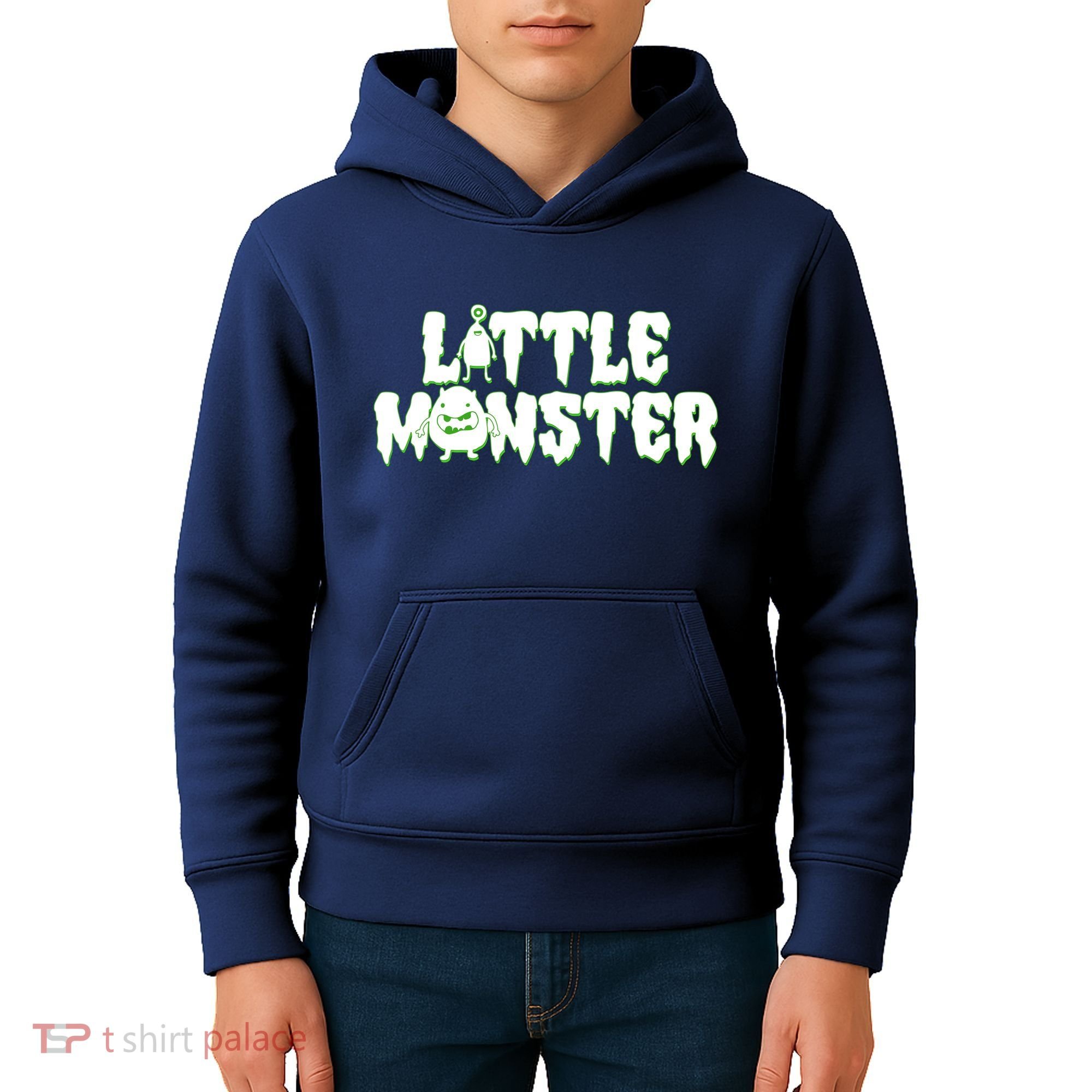 Funny Halloween Little Monster Kids Hoodie