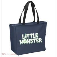 Funny Halloween Little Monster Tote Bag thumb 2