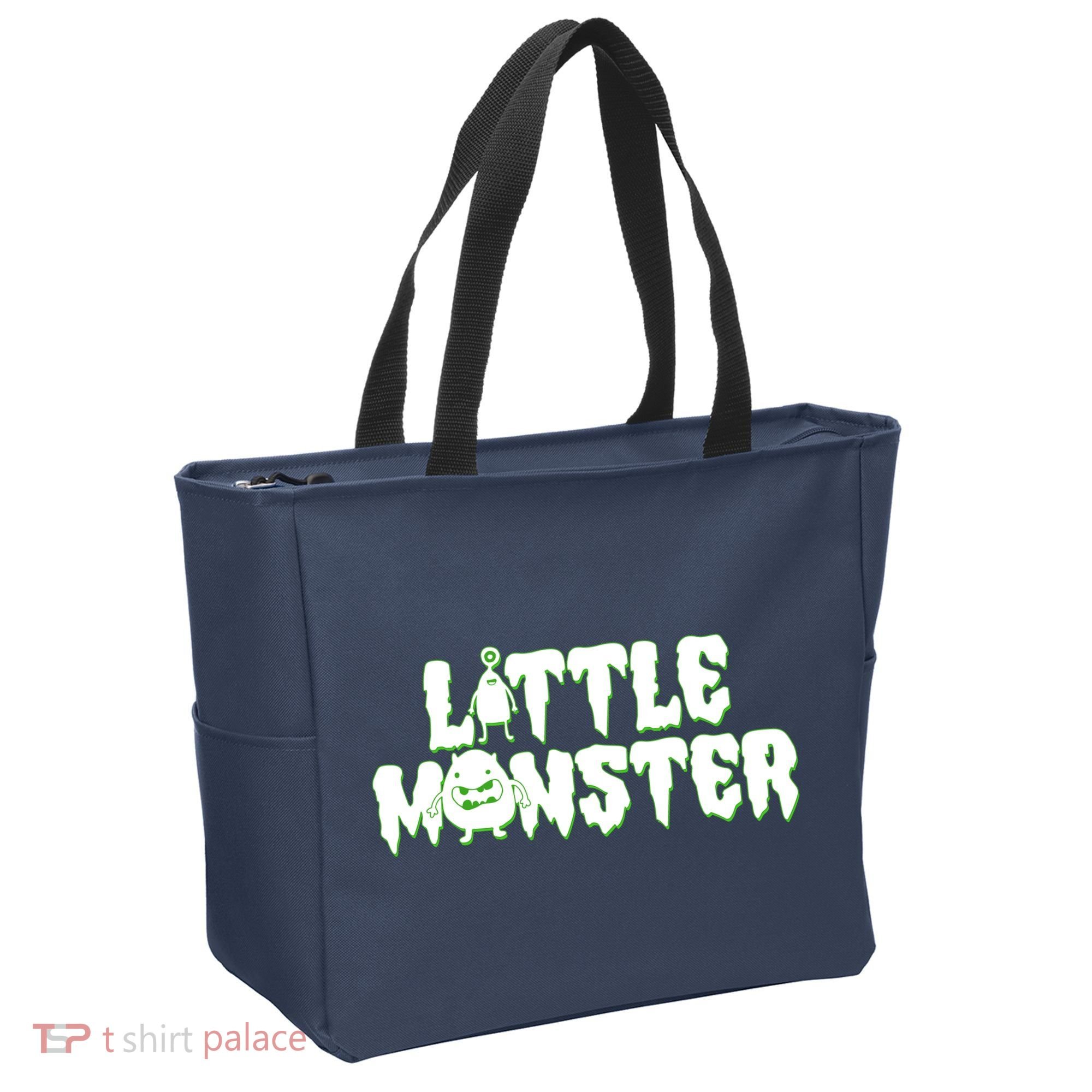 Funny Halloween Little Monster Tote Bag