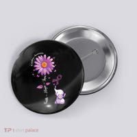 Faith Hope Love Sunflower Elephant Overdose Awareness Button thumb 0