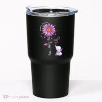 Faith Hope Love Sunflower Elephant Overdose Awareness Tumbler thumb 0