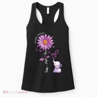 Faith Hope Love Sunflower Elephant Overdose Awareness Women's Tank Top thumb 0