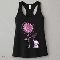 Faith Hope Love Sunflower Elephant Overdose Awareness Women's Tank Top thumb 3
