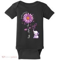 Faith Hope Love Sunflower Elephant Overdose Awareness Baby Bodysuit thumb 0