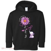 Faith Hope Love Sunflower Elephant Overdose Awareness Toddler Hoodie thumb 0