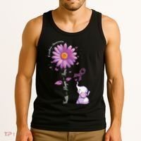 Faith Hope Love Sunflower Elephant Overdose Awareness Tank Top thumb 3