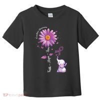 Faith Hope Love Sunflower Elephant Overdose Awareness Toddler T-Shirt thumb 0