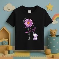 Faith Hope Love Sunflower Elephant Overdose Awareness Toddler T-Shirt thumb 3