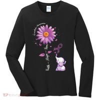 Faith Hope Love Sunflower Elephant Overdose Awareness Women's Long Sleeve Shirt thumb 0