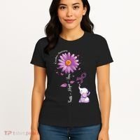 Faith Hope Love Sunflower Elephant Overdose Awareness Women's T-Shirt thumb 4