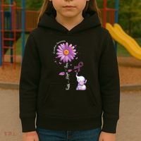 Faith Hope Love Sunflower Elephant Overdose Awareness Kids Hoodie thumb 3