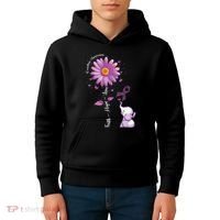 Faith Hope Love Sunflower Elephant Overdose Awareness Kids Hoodie thumb 4