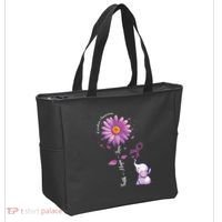 Faith Hope Love Sunflower Elephant Overdose Awareness Tote Bag thumb 2