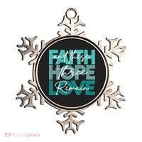 Faith Hope Love And These Three Remain Religious Christian Ornament thumb 0