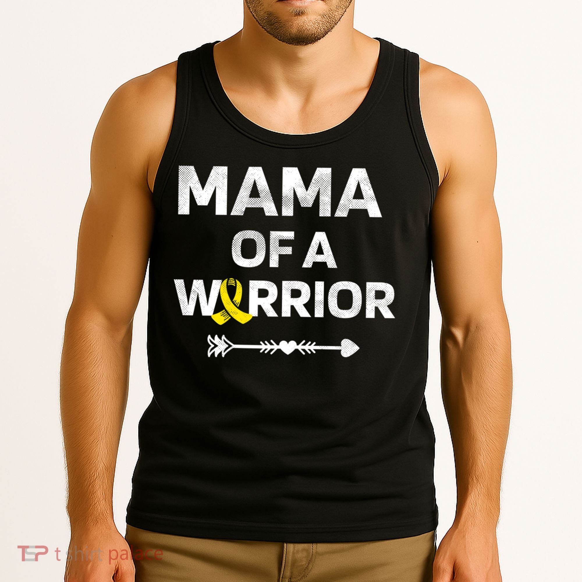 Faith Hope Love Childhood Cancer Awareness Tank Top