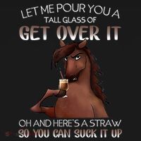 Funny Horse Let Me Pour You A Glass Of Get Over It Christmas Women's Tank Top thumb 5