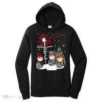 Faith Hope Love Snowman Jesus Dandelion Christian Christmas TShirt Women's Hoodie thumb 0