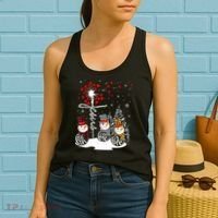 Faith Hope Love Snowman Jesus Dandelion Christian Christmas TShirt Women's Tank Top thumb 2