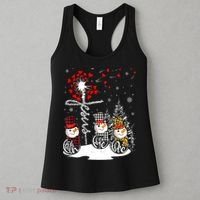 Faith Hope Love Snowman Jesus Dandelion Christian Christmas TShirt Women's Tank Top thumb 3