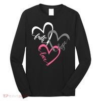 Faith Hope Love Hearts Tee Long Sleeve Shirt thumb 0