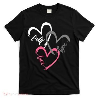 Faith Hope Love Hearts Tee T-Shirt