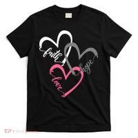 Faith Hope Love Hearts Tee T-Shirt thumb 0