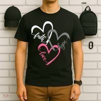 Faith Hope Love Hearts Tee T-Shirt thumb 6