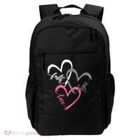 Faith Hope Love Hearts Tee Backpack thumb 0
