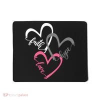 Faith Hope Love Hearts Tee Mousepad thumb 0