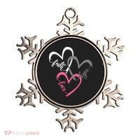 Faith Hope Love Hearts Tee Ornament thumb 0