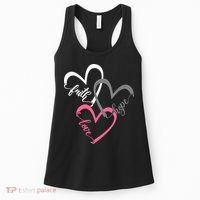 Faith Hope Love Hearts Tee Women's Tank Top thumb 0