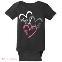 Faith Hope Love Hearts Tee Baby Bodysuit thumb 0