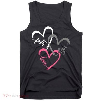Faith Hope Love Hearts Tee Tank Top