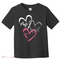 Faith Hope Love Hearts Tee Toddler T-Shirt thumb 0