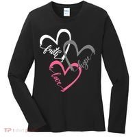 Faith Hope Love Hearts Tee Women's Long Sleeve Shirt thumb 0